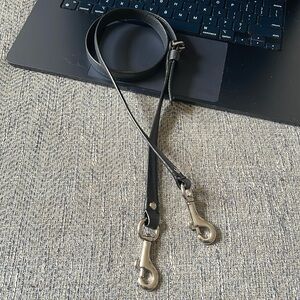 Coach Black leather Replacement crossbody strap.